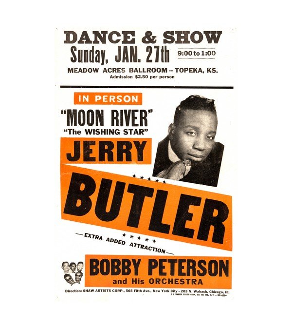 1963 Jerry Butler Bobby Peterson Meadow Acres Ballroom