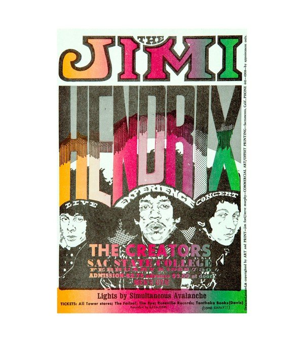 1968 AOR-3 Jimi Hendrix Experience Sacramento, CA