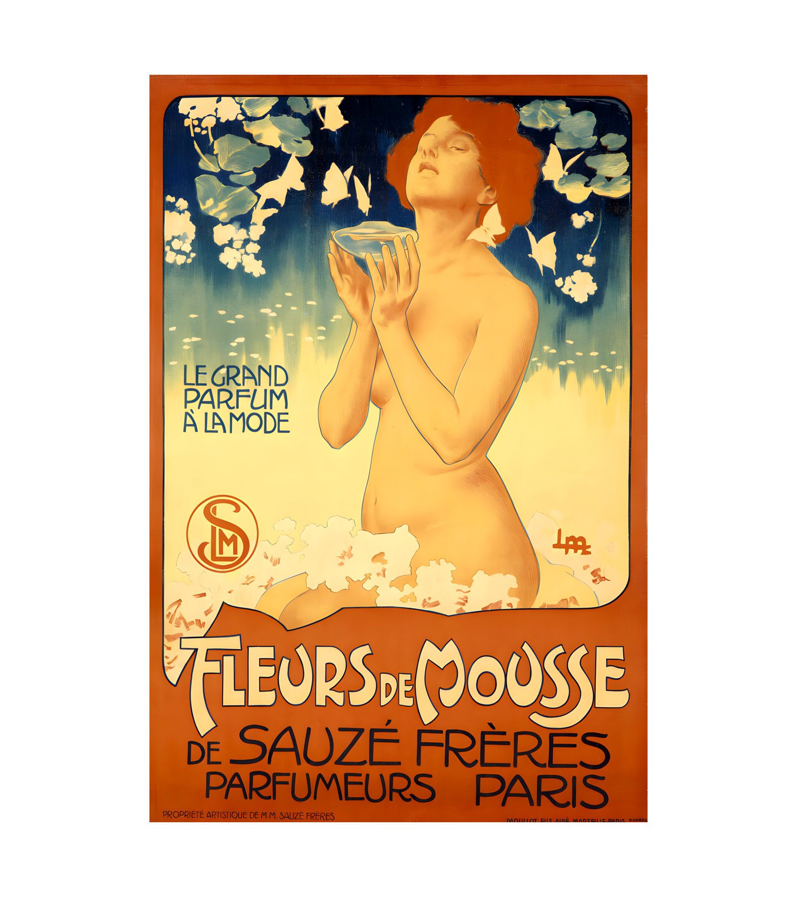 1898 Fleurs de Mousse Moullot, Marseille 