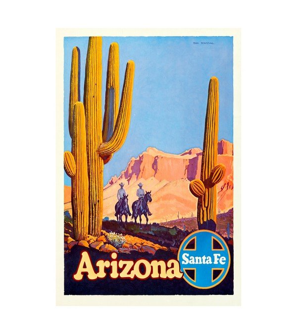 1950 Arizona - Santa Fe Railroad 