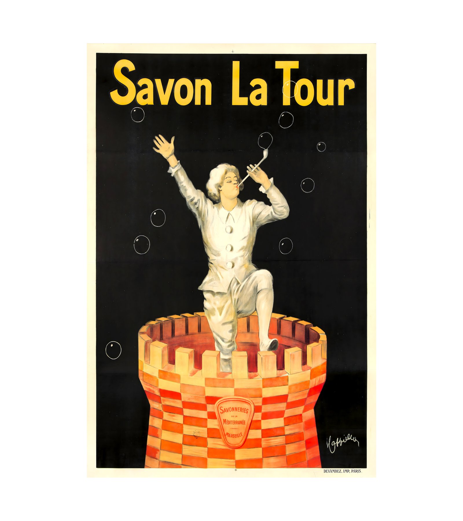 1920 LEONETTO CAPPIELLO - Savon La Tour Devambez, Paris 