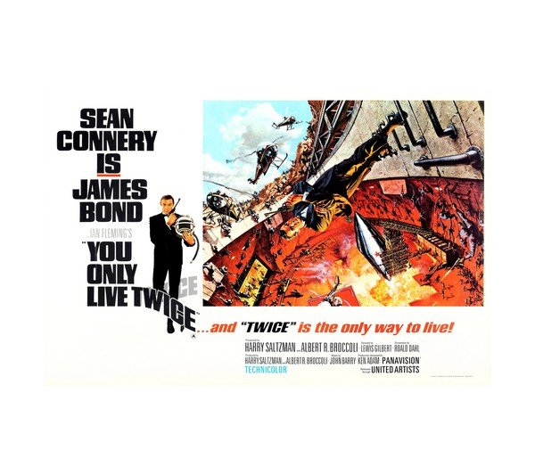 1967 You Only Live Twice James Bond 007 (Horizontal) 