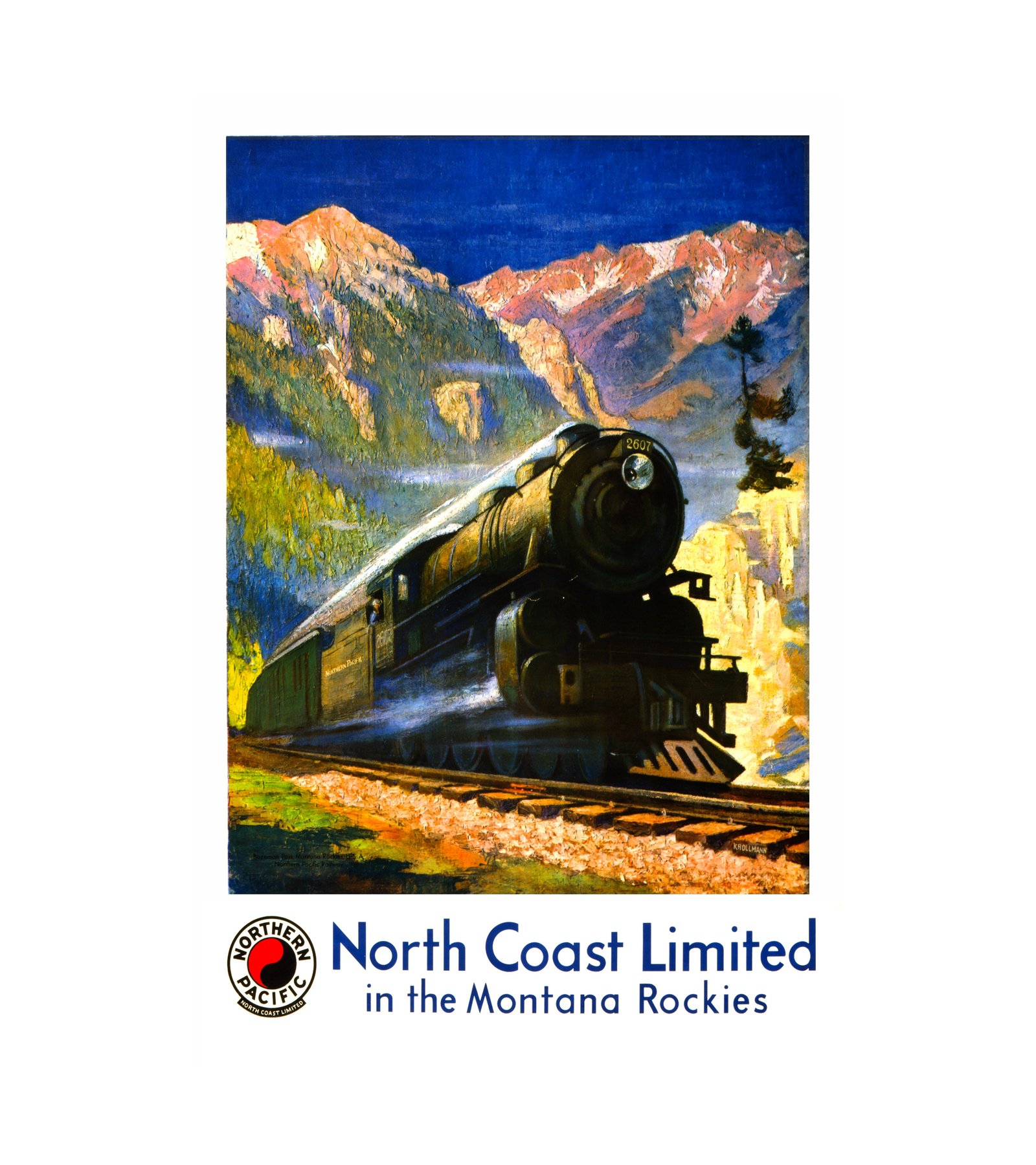 1920 North Coast Limited in the Montana Rockies 