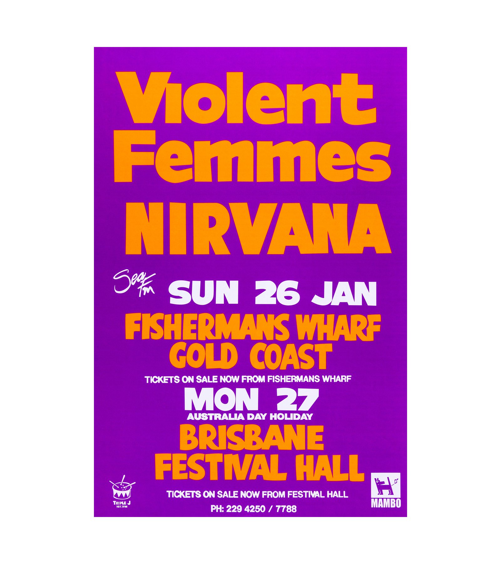 1992 Nirvana, Violent Femmes - Australian 