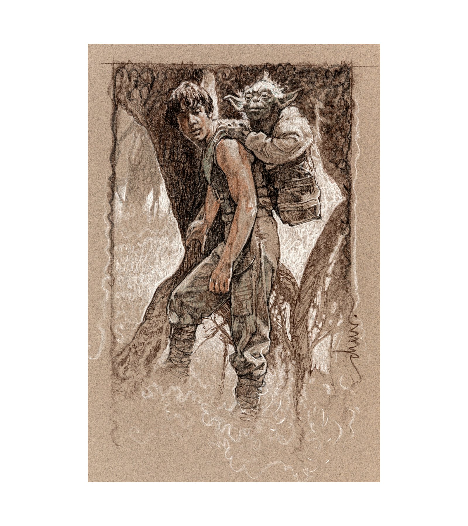 Luke Skywalker and Yoda, Star Wars 