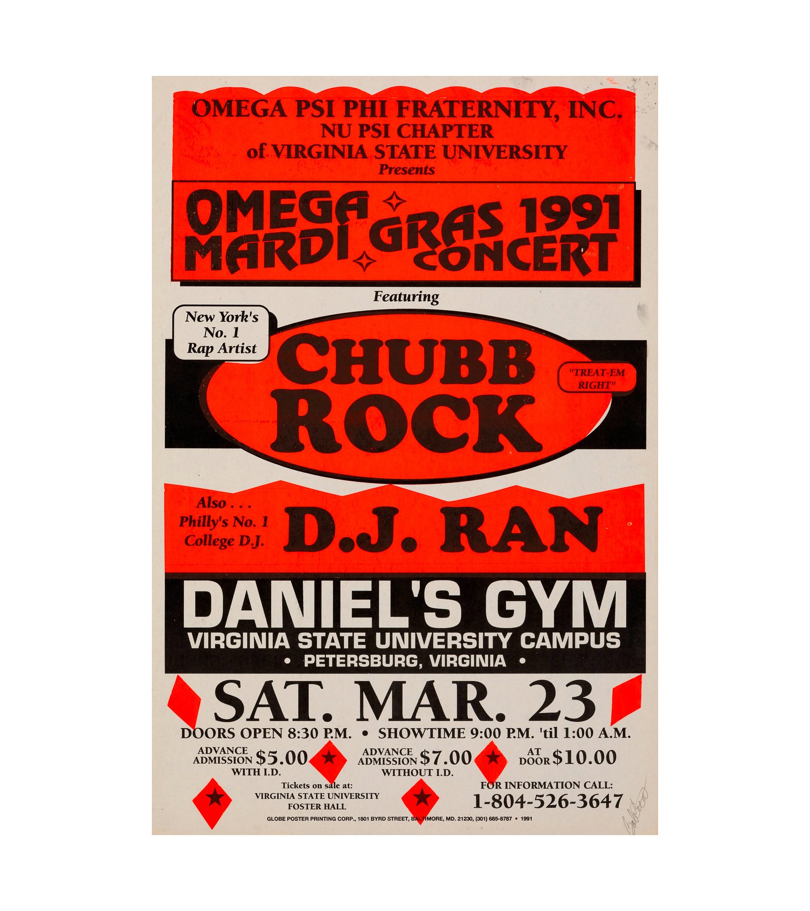 1991 Chubb Rock, DJ Ran Petersburg, VA 