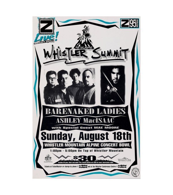 1996 Barenaked Ladies at the Whistler Summit 