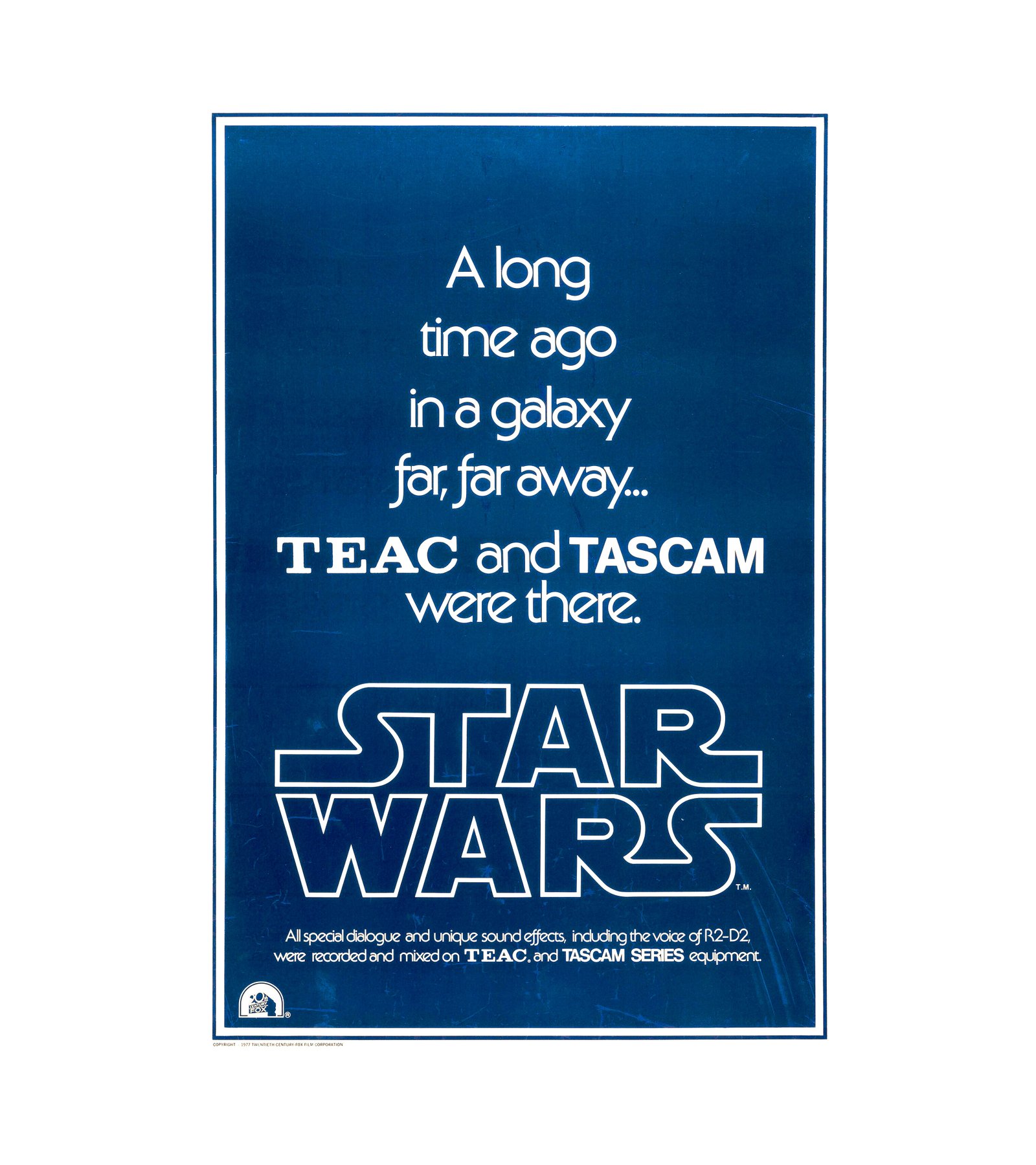 1977 Star Wars- Episode IV - A New Hope (TCF) TEAC & TASCAM 