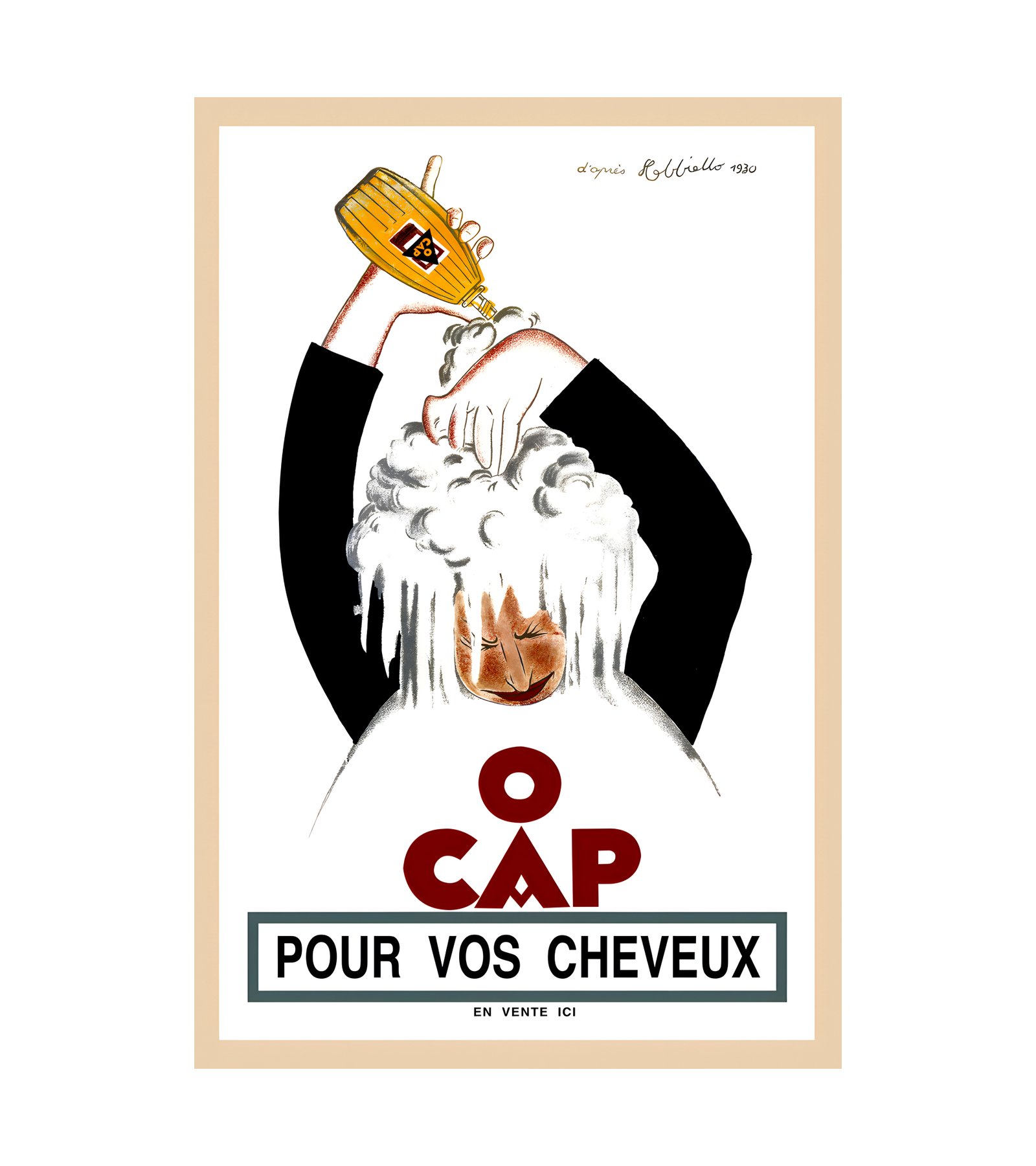 1930 O CAP Pour Vos Cheveux by Cappiello 