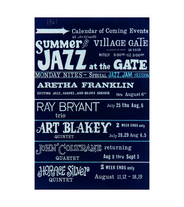  John Coltrane 1961 Greenwich Village, Jazz  