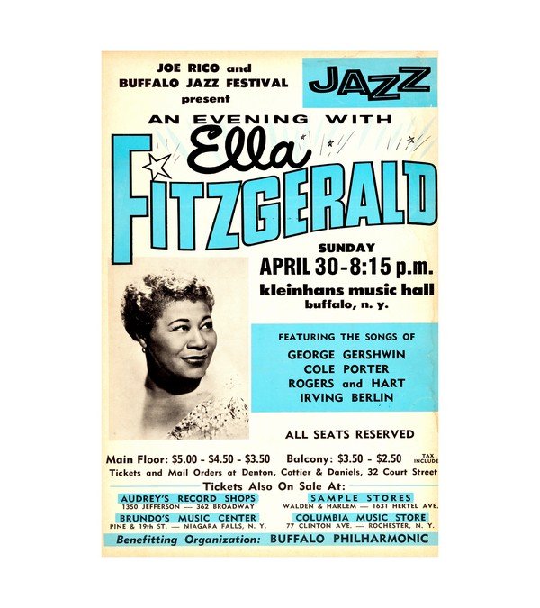 1961 Ella Fitzgerald Kleinhans Music Hall 