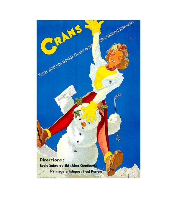 1951 Crans-Montana Sierre Switzerland 