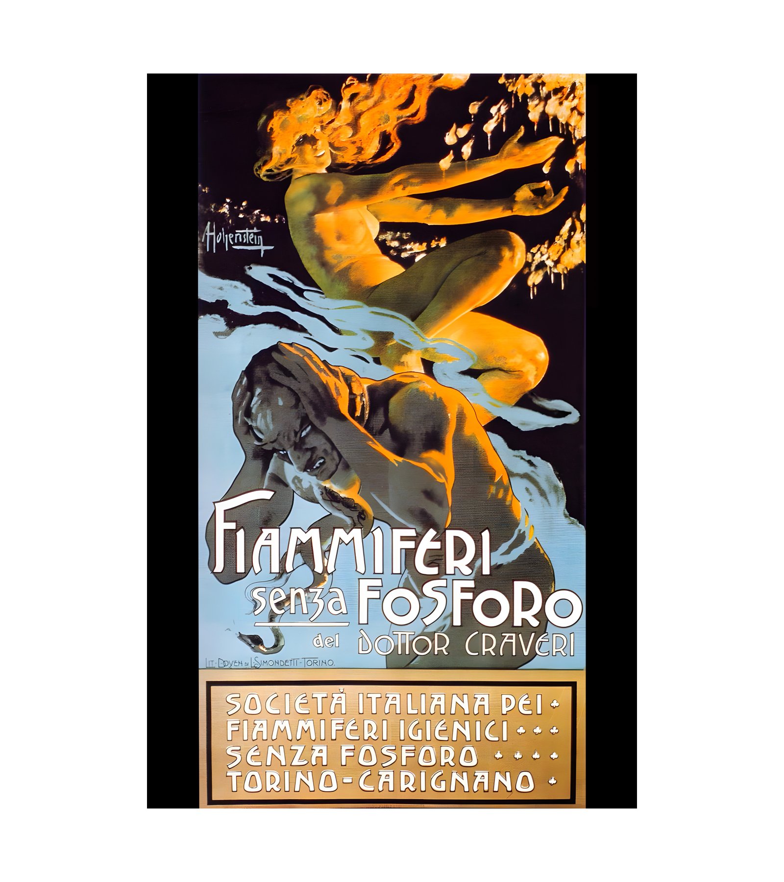 1905 Adolf Hohenstein - Fiammiferi senza fosforo