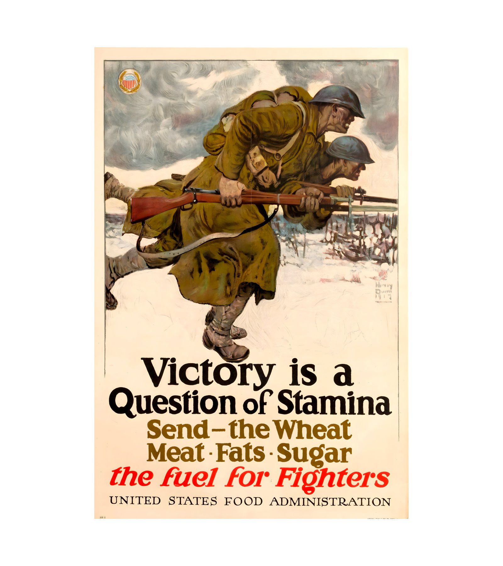 1917 Harvey Thomas Dunn - Victory is a Question of Stamina 