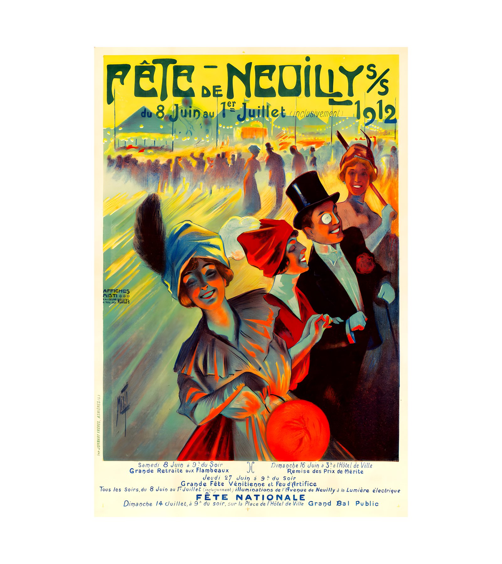 1912 MISTI - Fete de Neuilly - Imp. Jombart, Asniers 