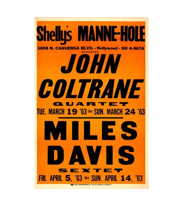 1963 John Coltrane - Miles Davis Shelly's Manne-Hole, Jazz 