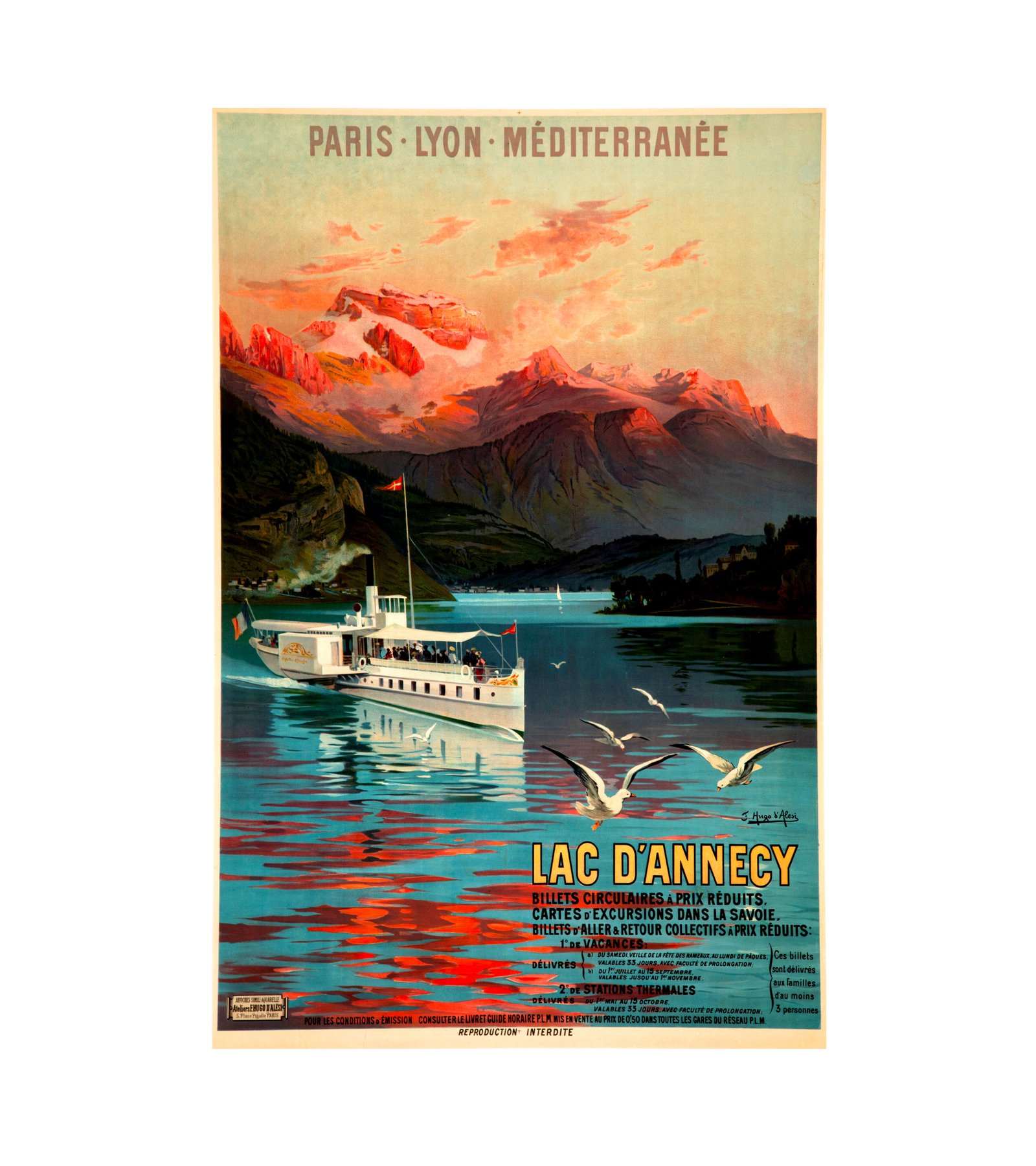 1897 Frederic Hugo D'Alesi (French) Las D'Annecy 