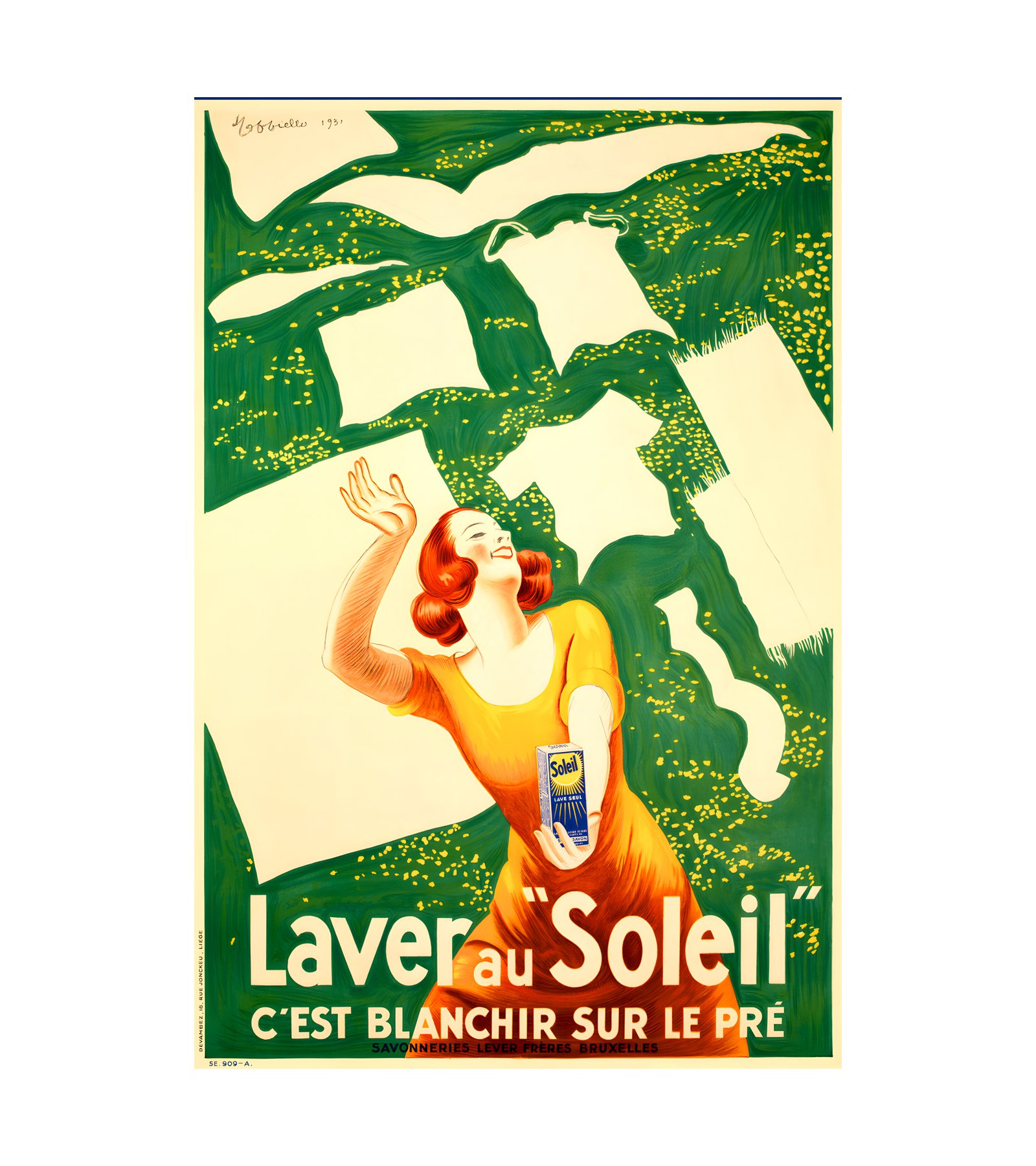 1931 Laver Au Soleil Cappiello 
