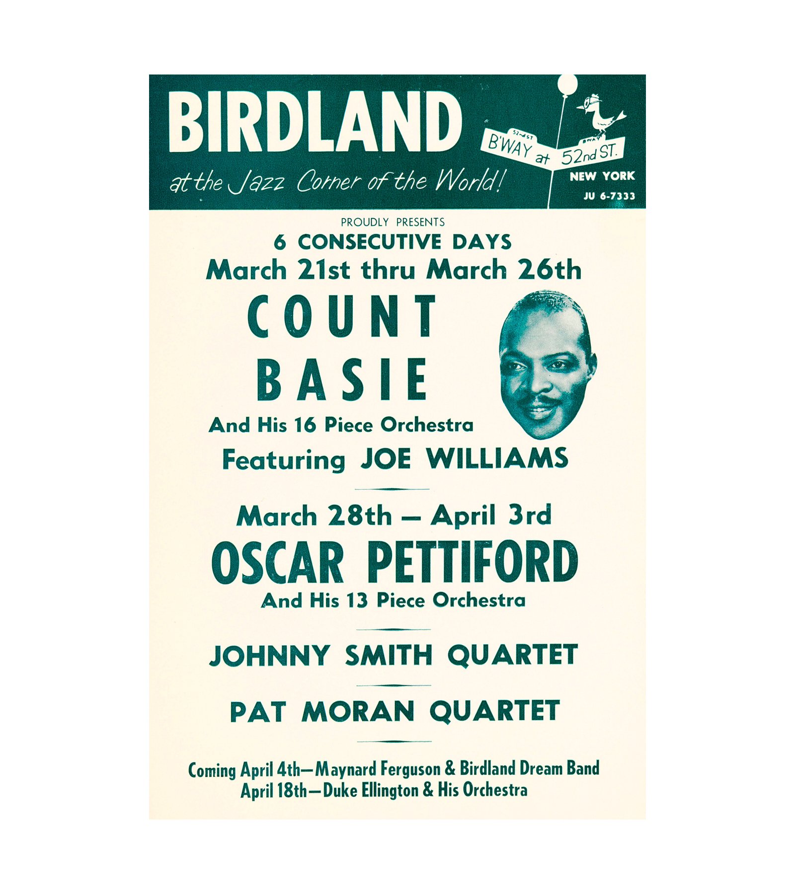 1954 Count Basie Joe Williams Birdland, New York City 
