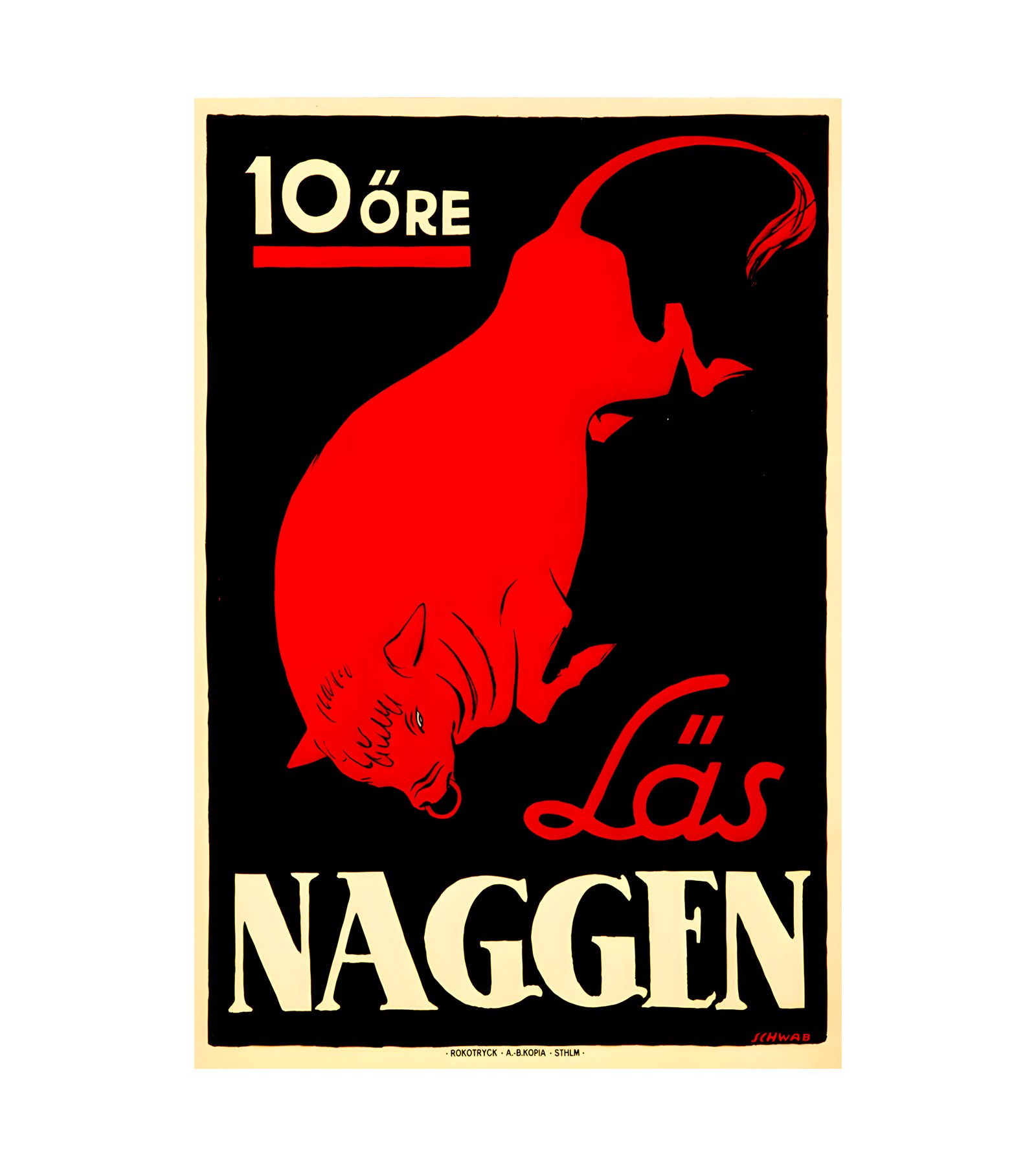 1910 Las Naggen A.B. Kopia, Stockholm 