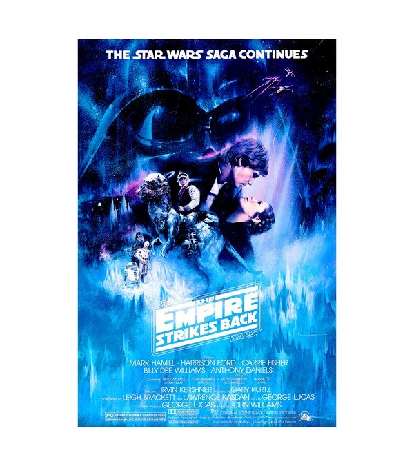 1980 Star Wars The Empire Strikes Back (20th Century Fox) Saga Continues 