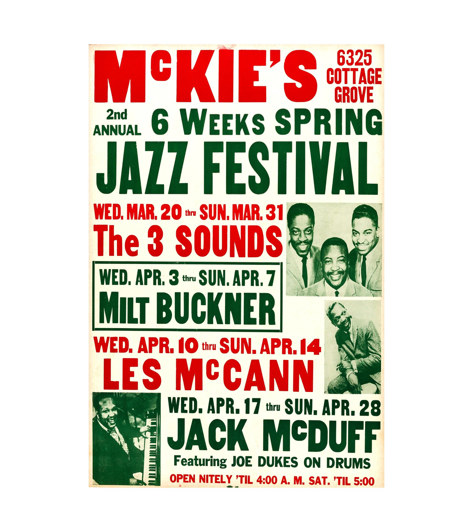 1963 Les McCann, Jack McDuff Jazz Festival Chicago 