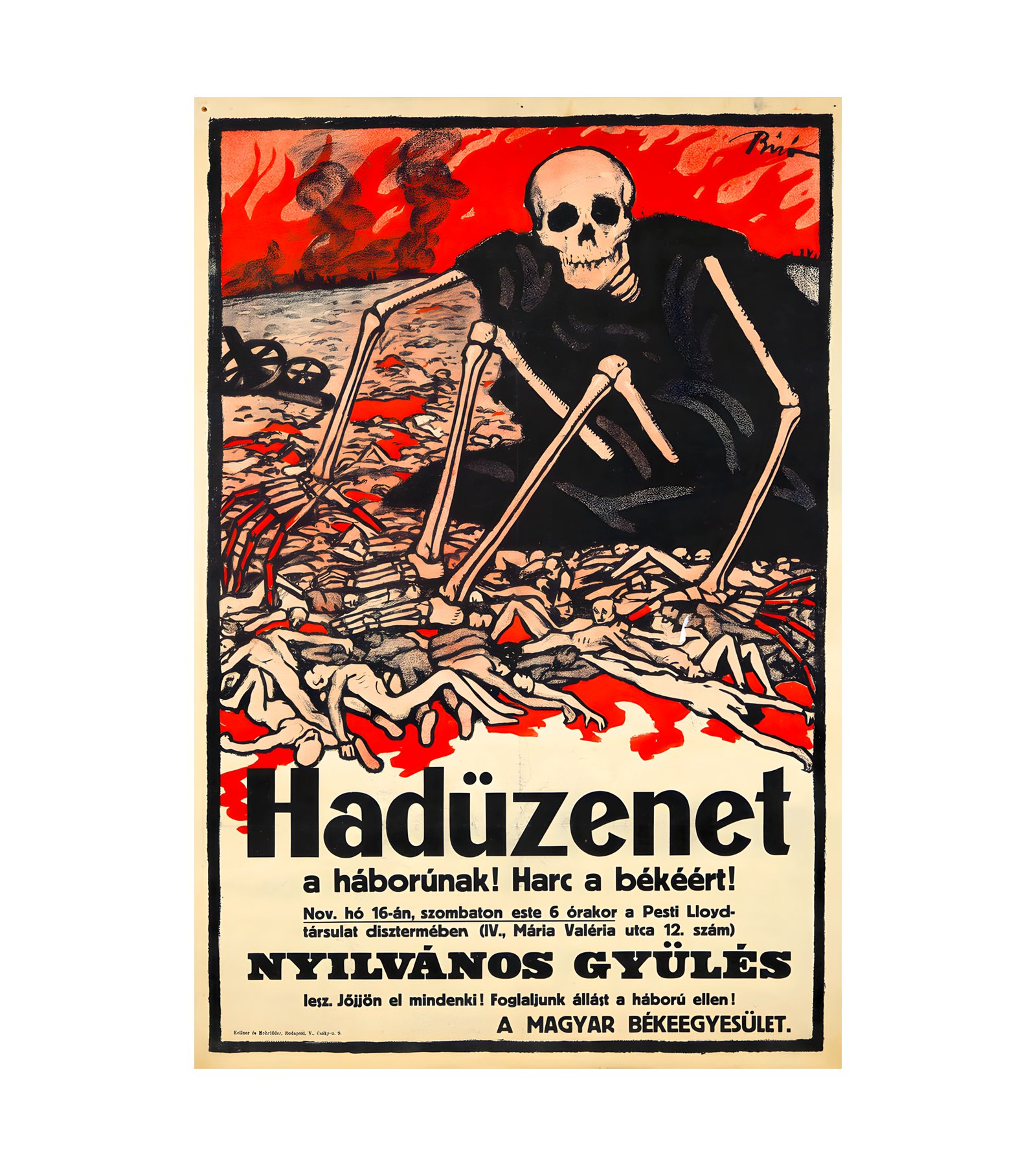 1912 MIHALY BIRO - Haduzenet Kellneres Mohrluder, Budapest 