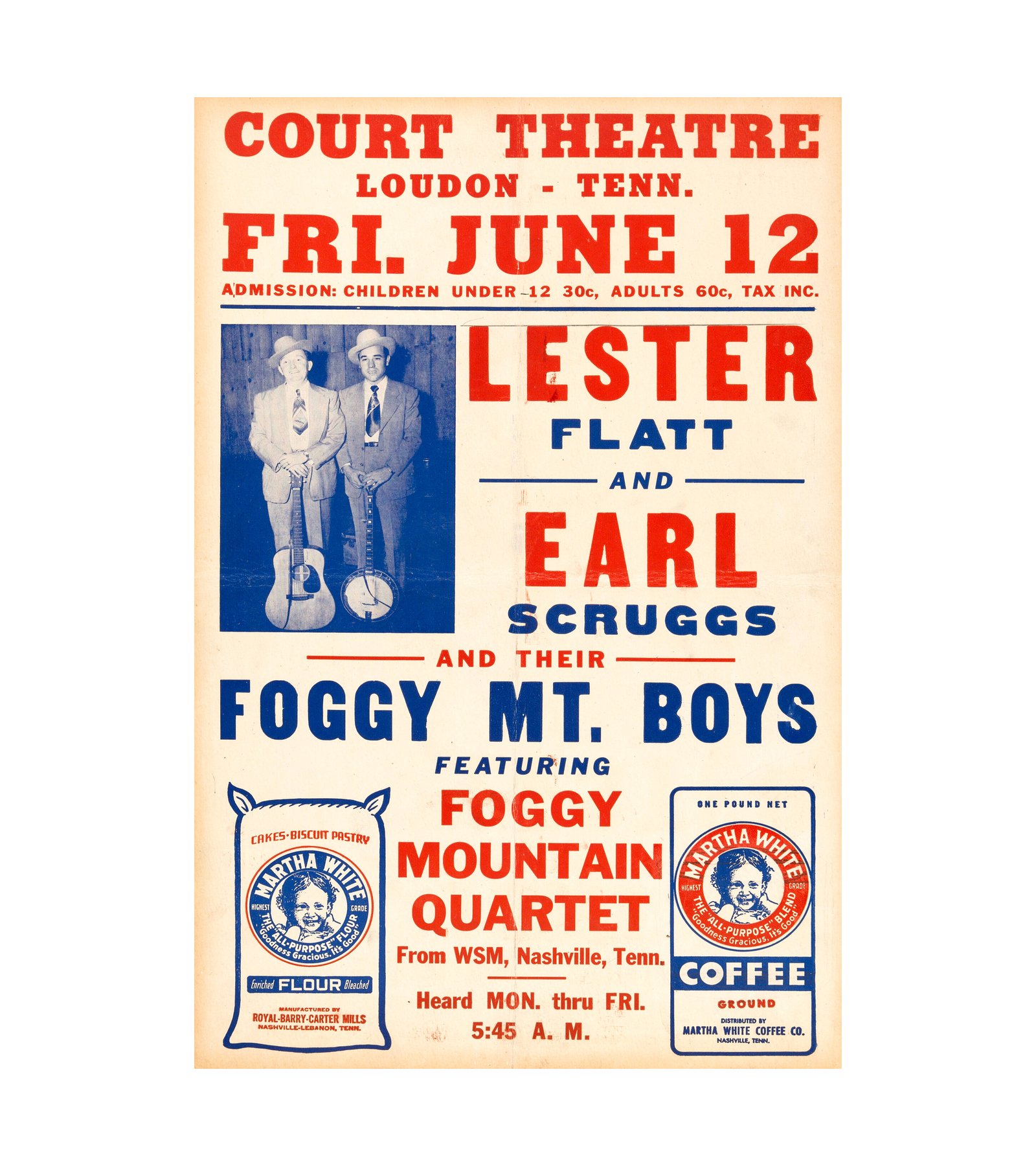 1953 Lester Flatt Earl Scruggs Court Theatre 