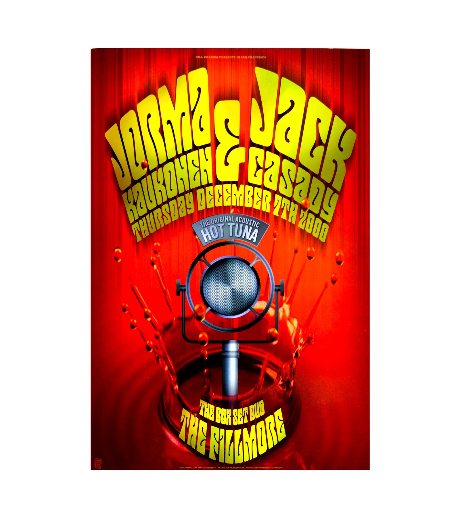 2000 The Original Acoustic Hot Tuna - The Fillmore-San Francisco, CA 
