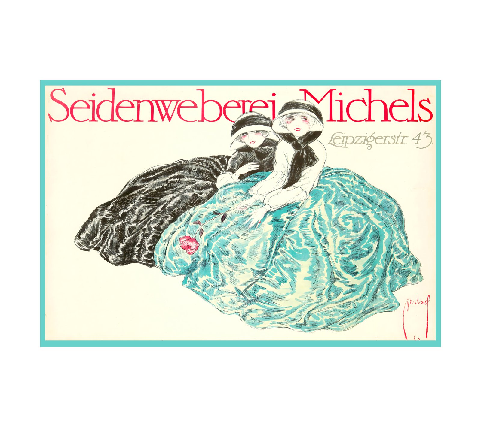 1912 ERNST DEUTSCH - Seidenweberei Michels Hollerbaum & Schmidt, Berlin 