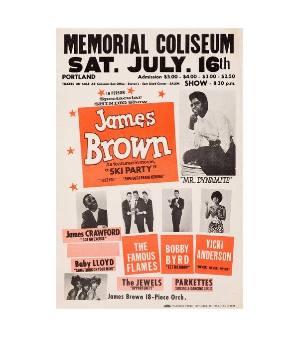 1966 James Brown Portland, OR 'Shindig Show' 
