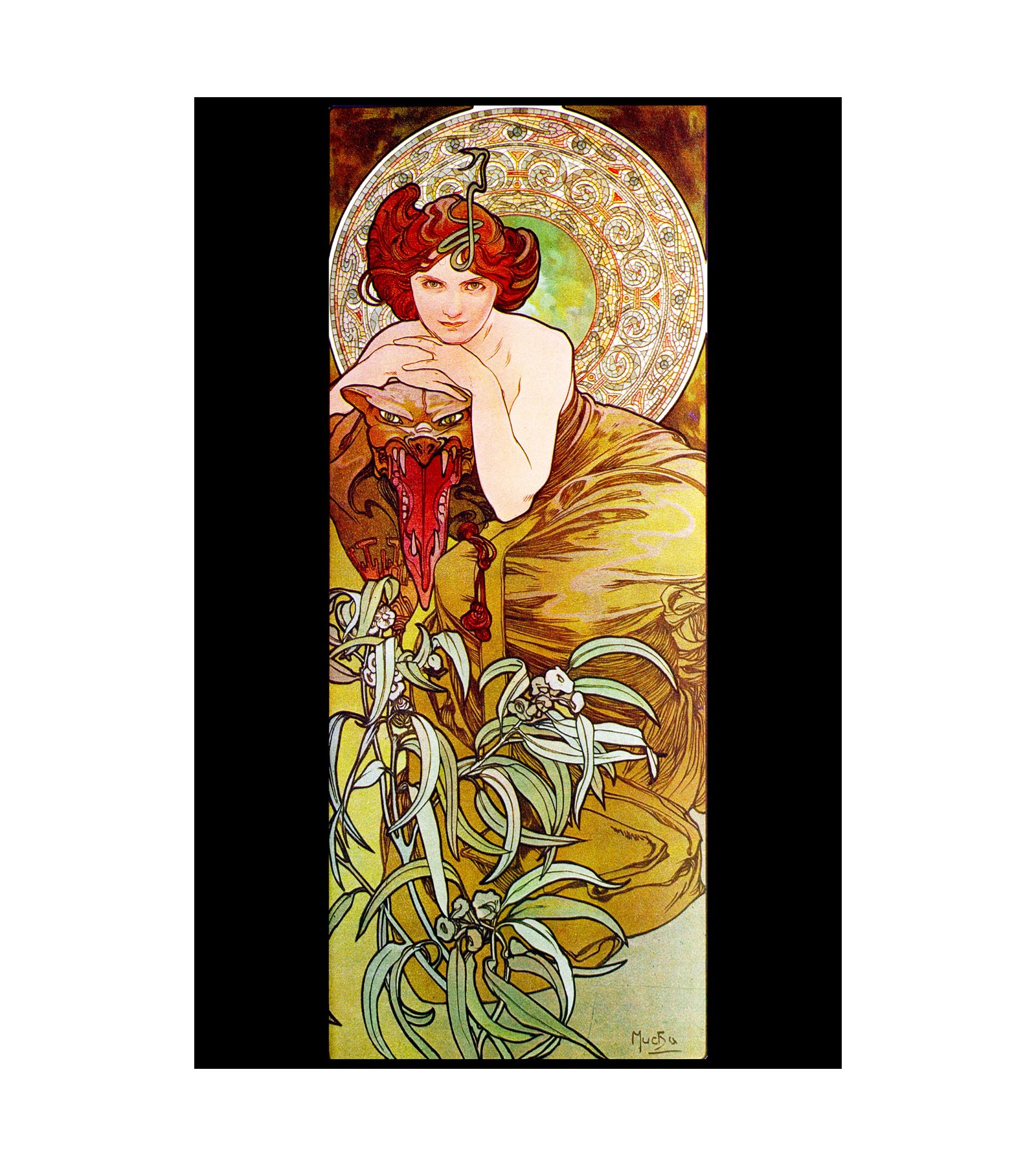 1900 L 'Emeraude Emerald Alphonse Mucha