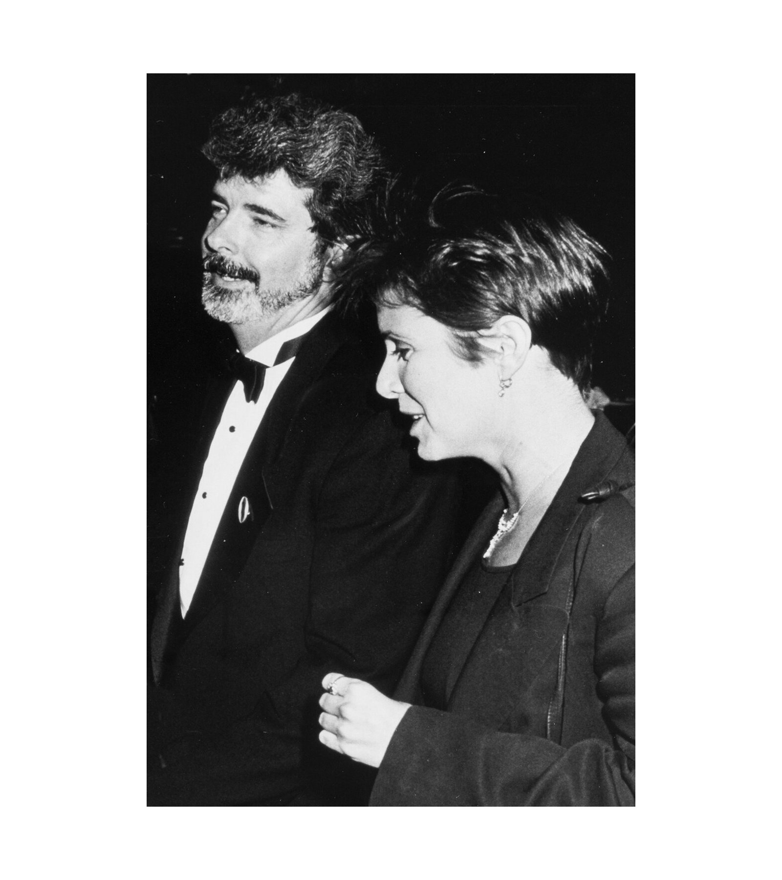 Carrie Fisher and George Lucas at American Cinematique