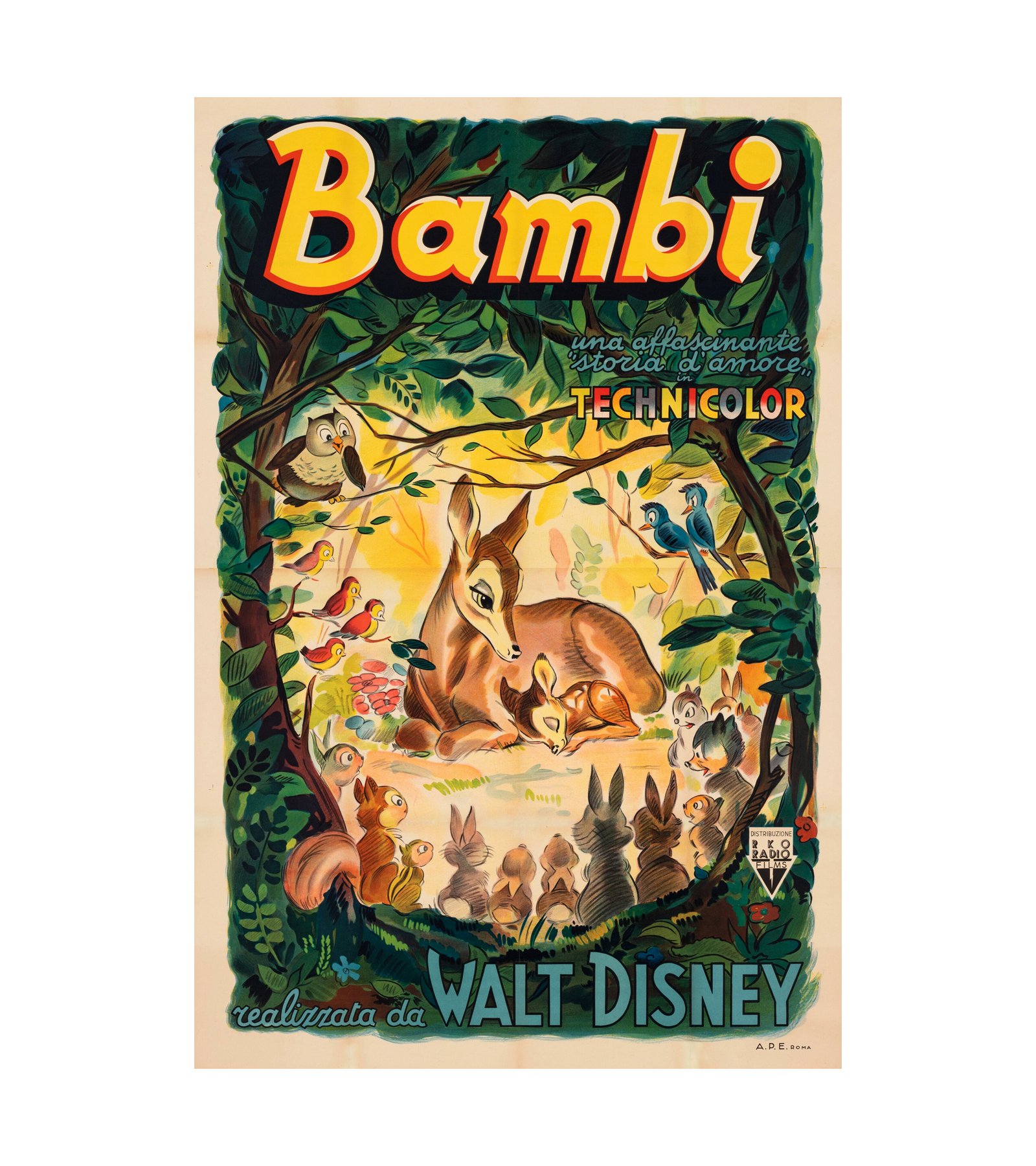 1948 Bambi (RKO) Italian (Rare) 