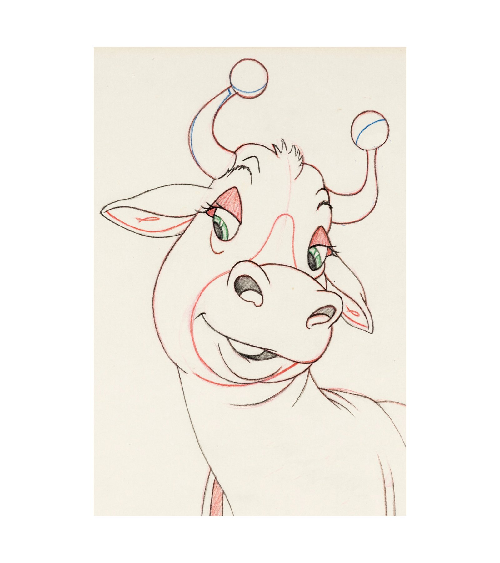 1938 Ferdinand the Bull - Ferdinand's Mother Animation Drawing 