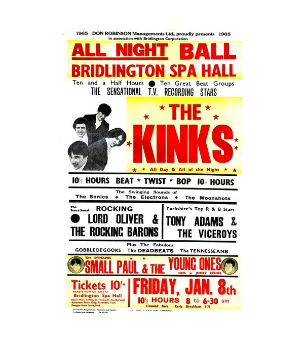 1965 The Kinks 'All Day and All of the Night' British