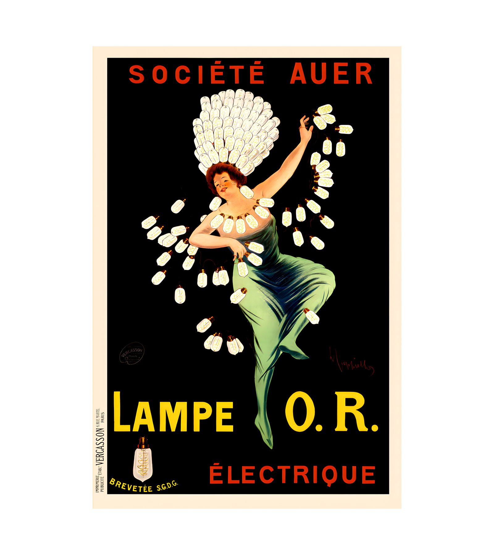 1909 Lampe O.R. Electrique by Cappiello 