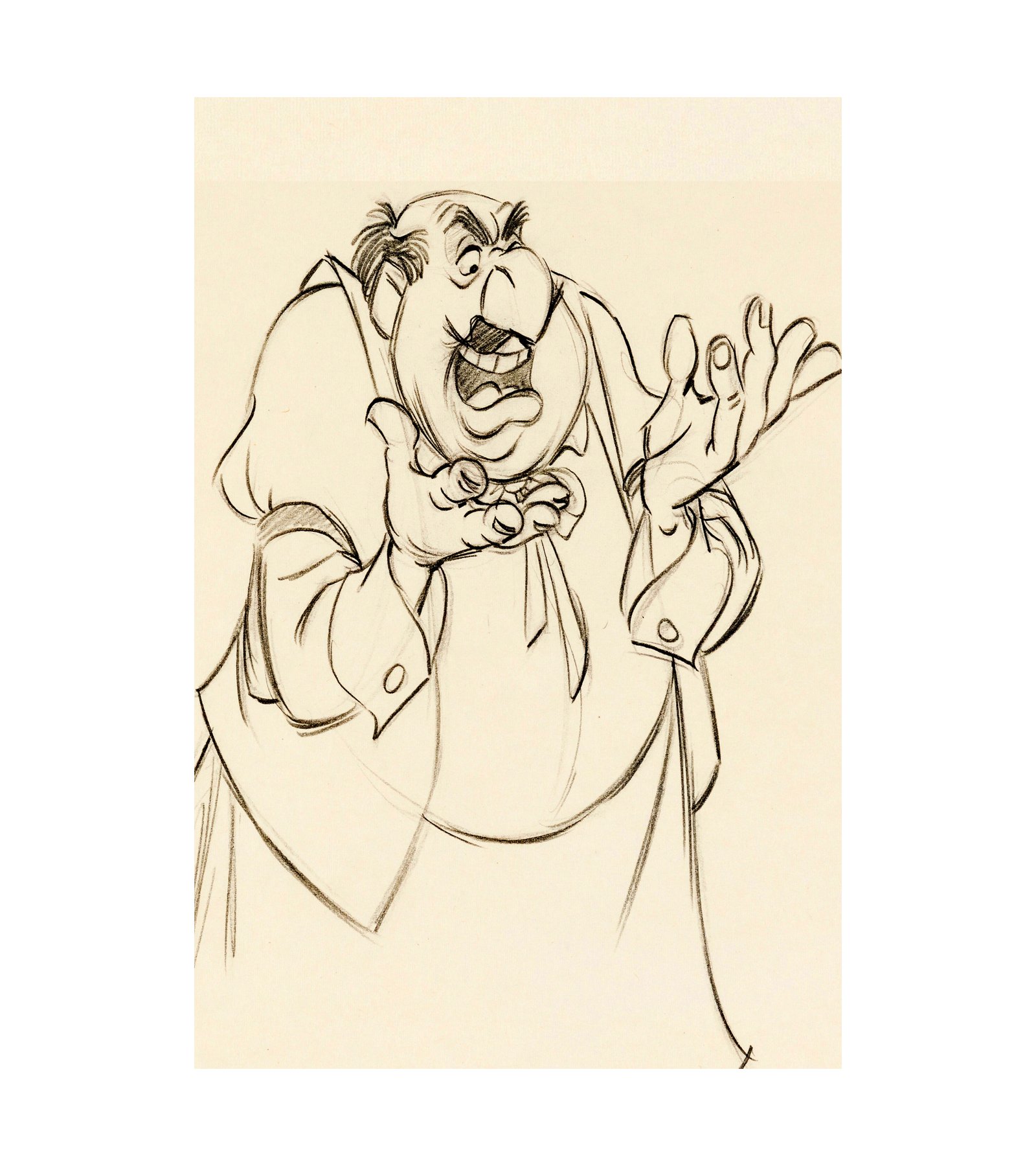 1955 Lady and the Tramp - Tony - Animation Drawing 