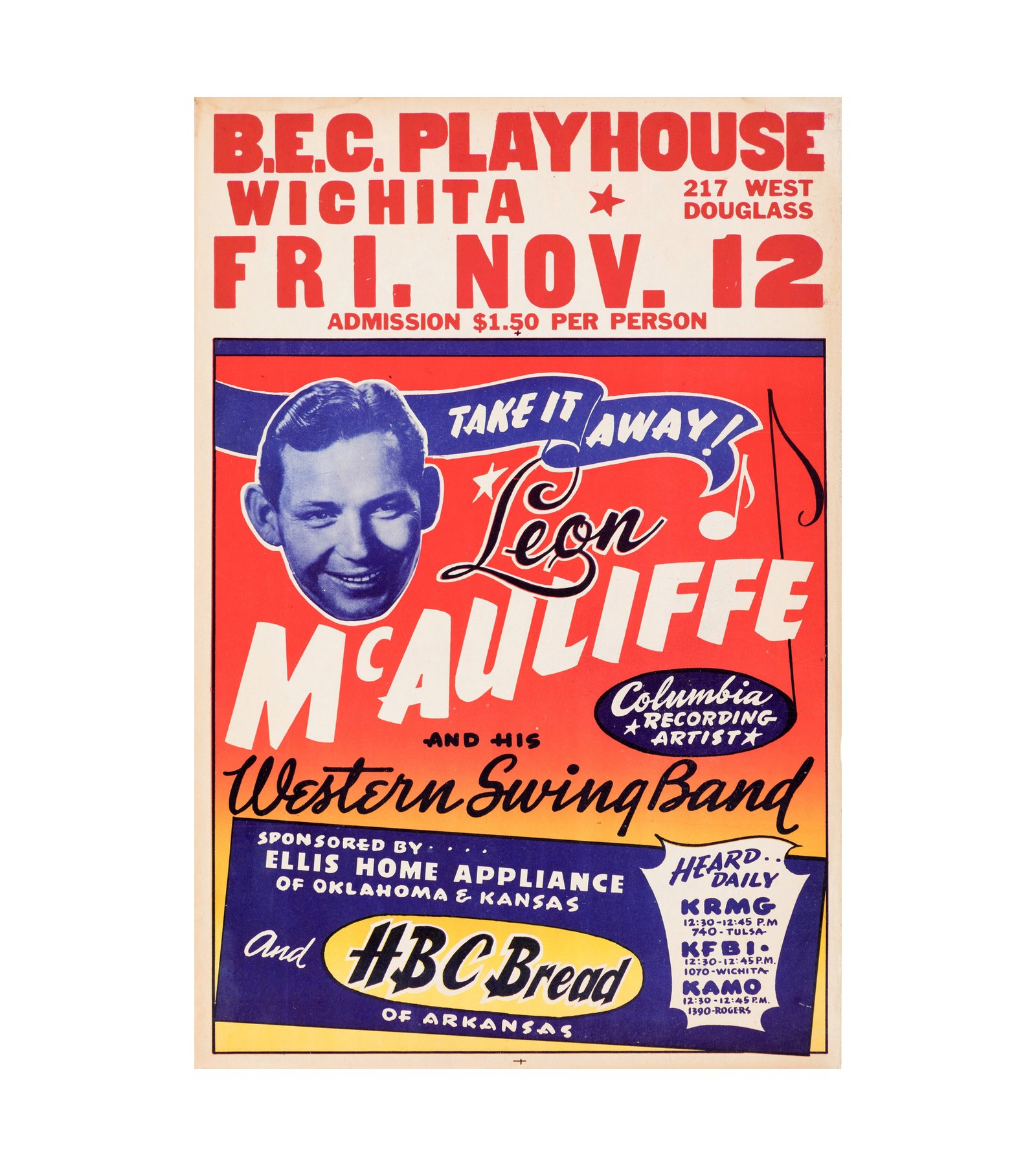 1954 Leon McAuliffe Country Swing Music 