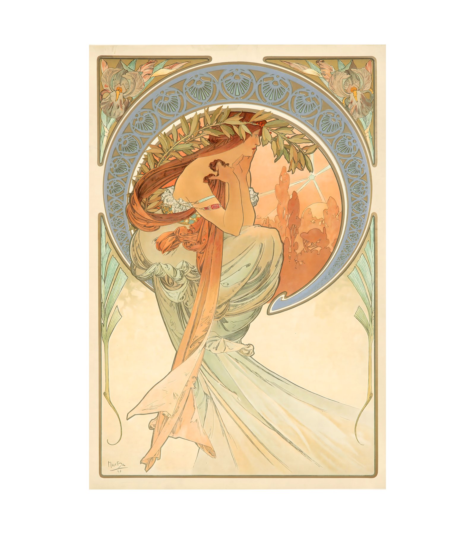 1898  ALPHONSE MUCHA - The Arts - Imp. F. Champenois, Paris 