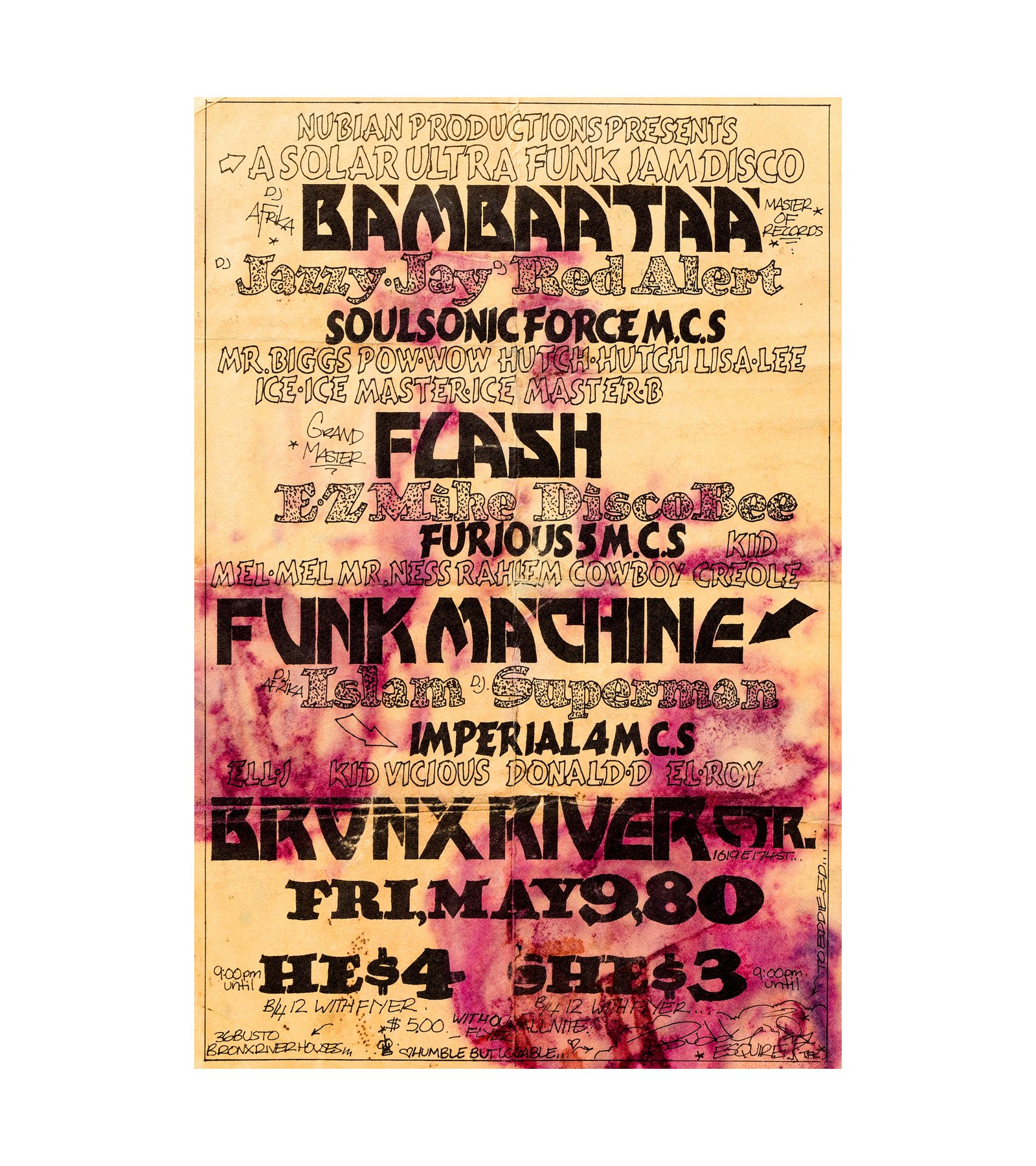 1980 Afrika Bambaataa, Grandmaster Flash New York, NY 