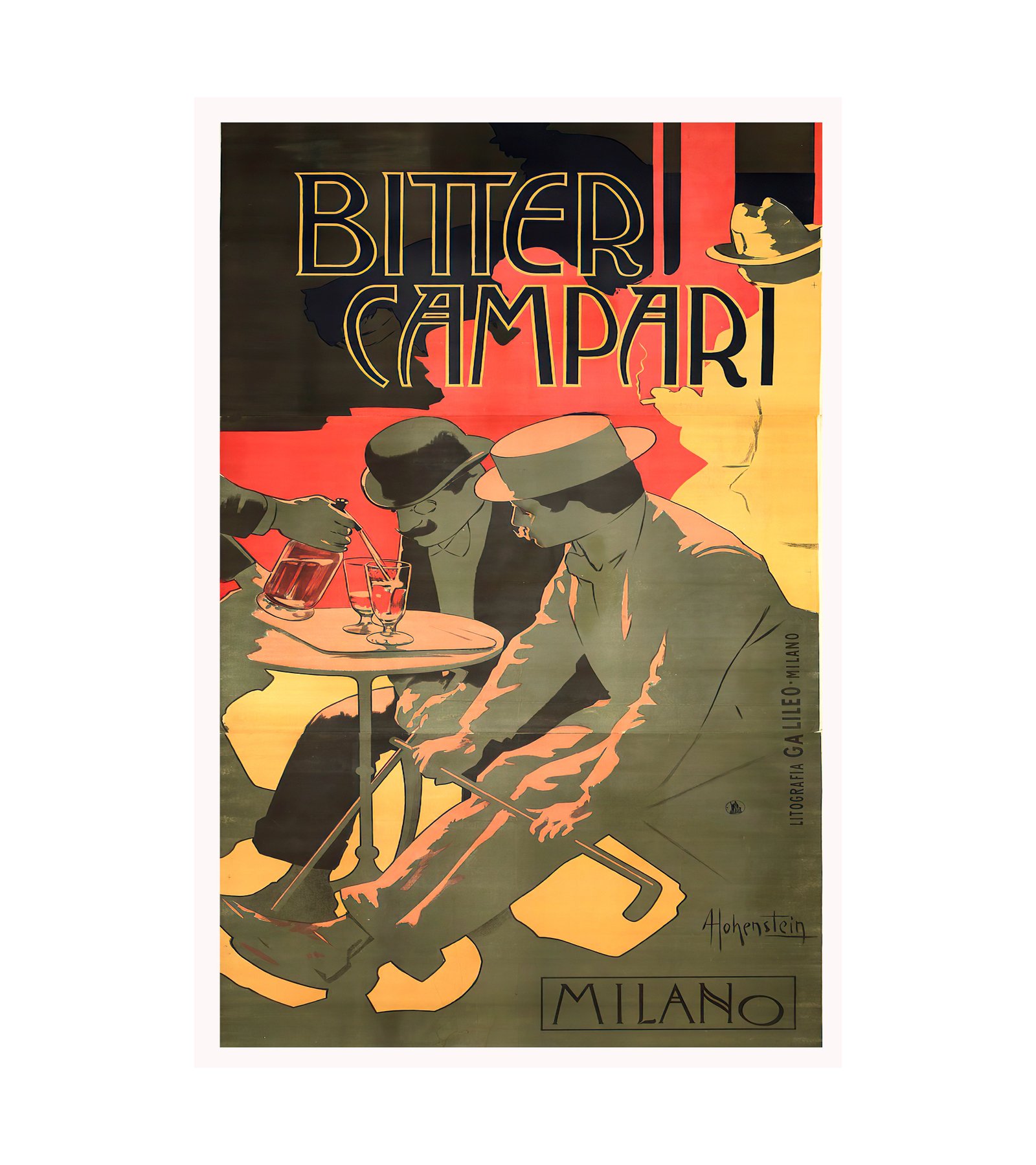  1889 Bitter Campari Adolfo Hohenstein (German, 1854–1928) 