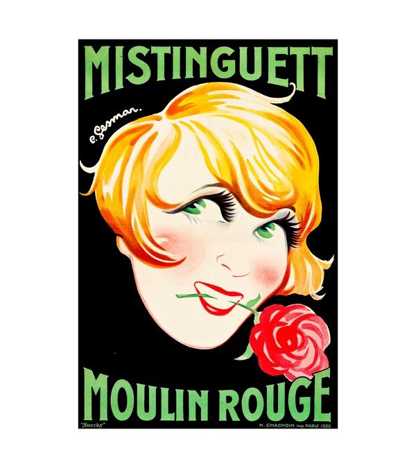 1926 Mistinguett by Charles Gesmar (Moulin Rouge)