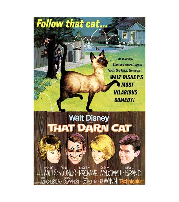 1965 Disney's That Darn Cat (Buena Vista, 1965) 
