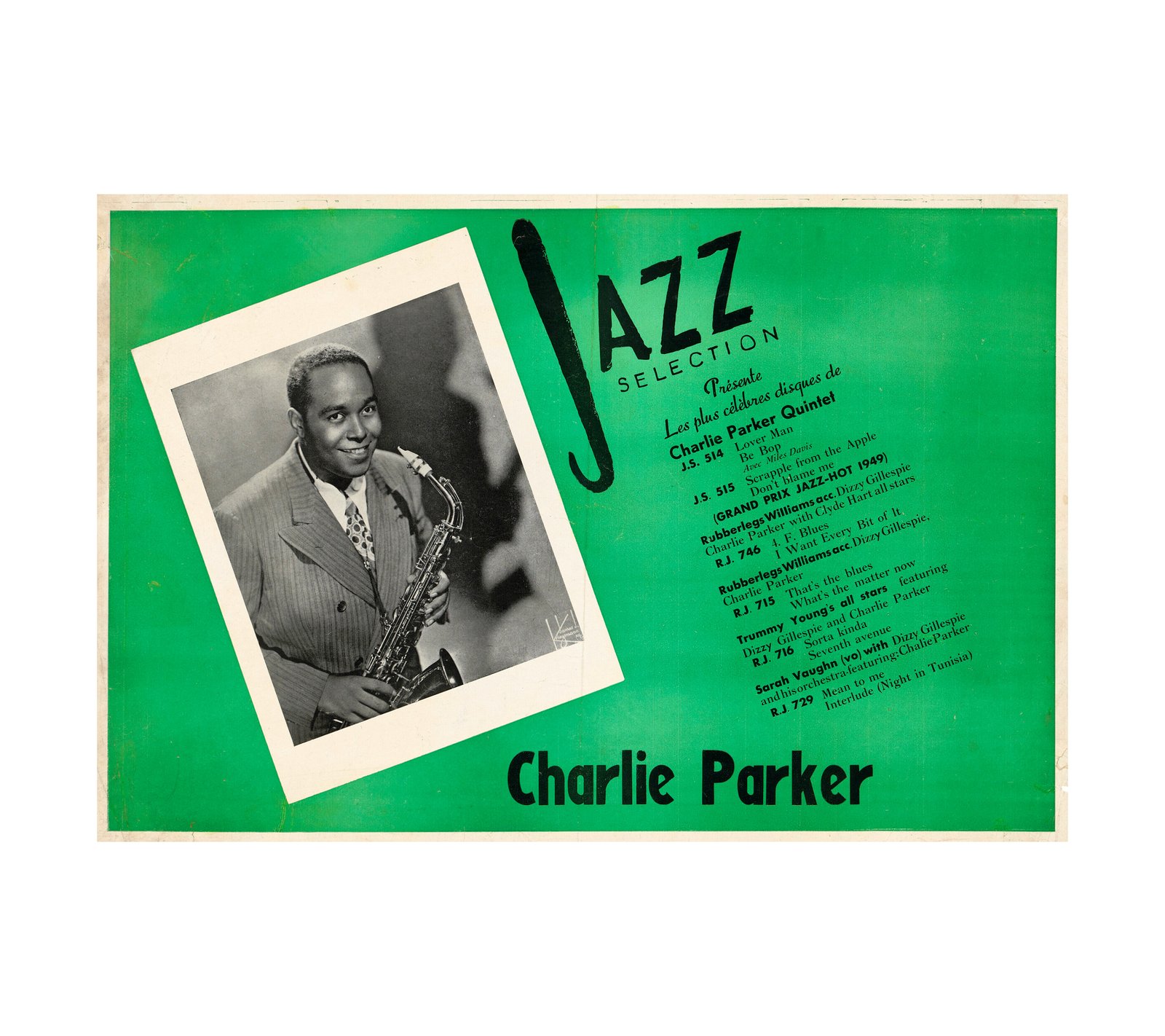 1947 Charlie Parker Jazz Quinter 