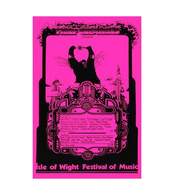 1969 Bob Dylan, The Band, The Who  Isle of Wight