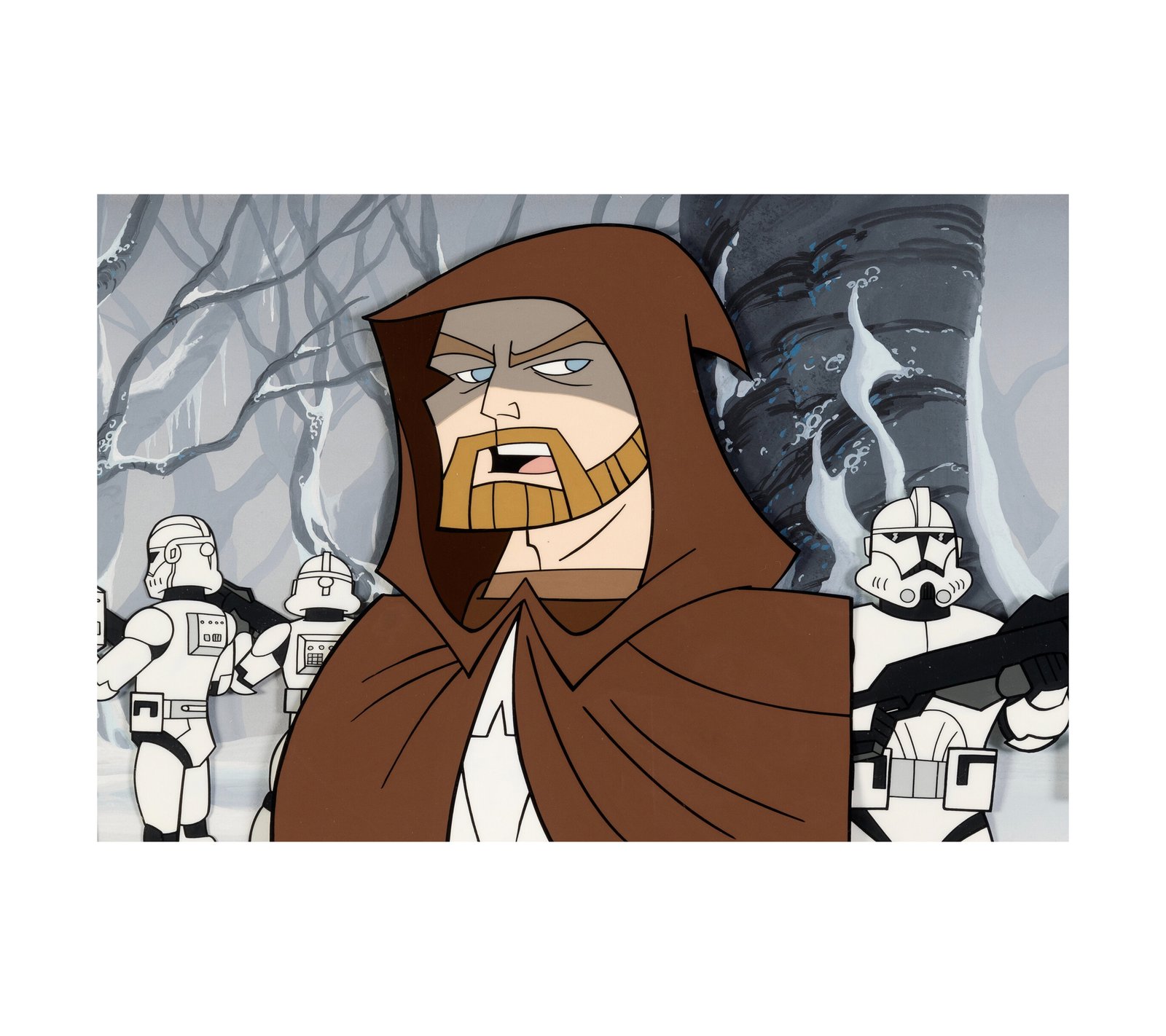Star Wars - The Clone Wars Obi-Wan Kenobi and Clone Troopers 