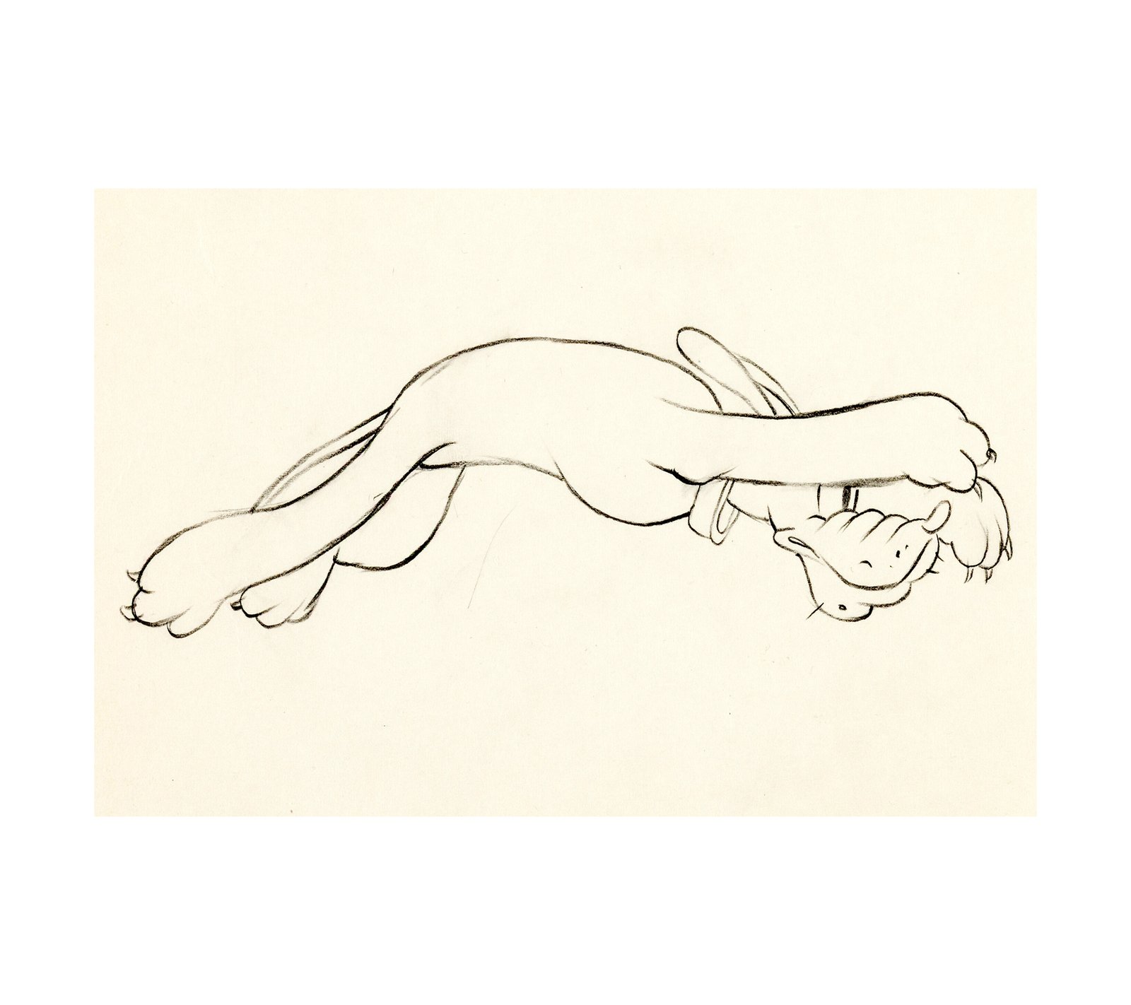 1937 Hawaiian Holiday - Pluto - Animation Drawing 