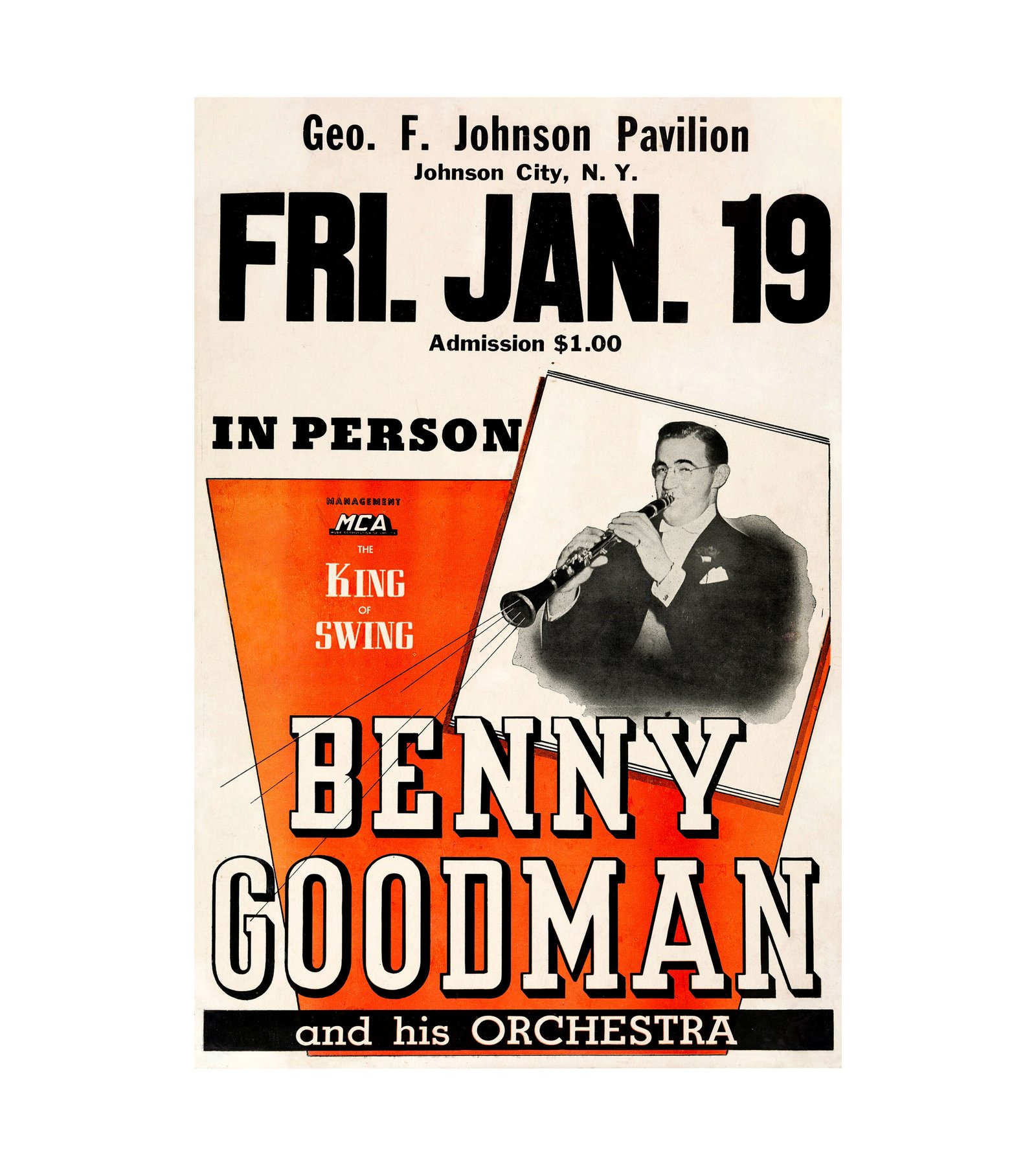1940 Benny Goodman Geo. F. Johnson Pavilion 