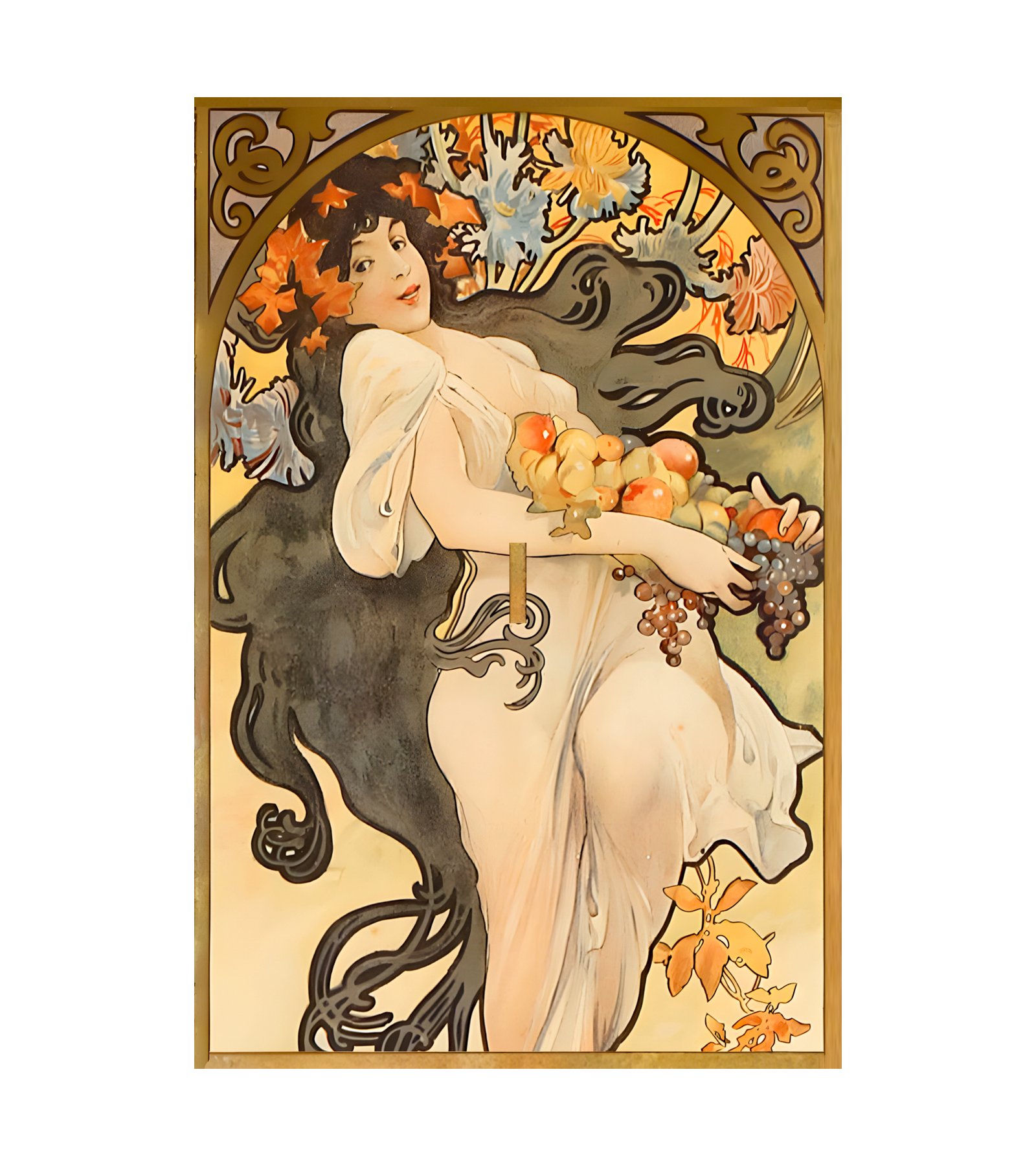 1897  ALPHONSE MUCHA (1860-1939) The Seasons (Fall) 